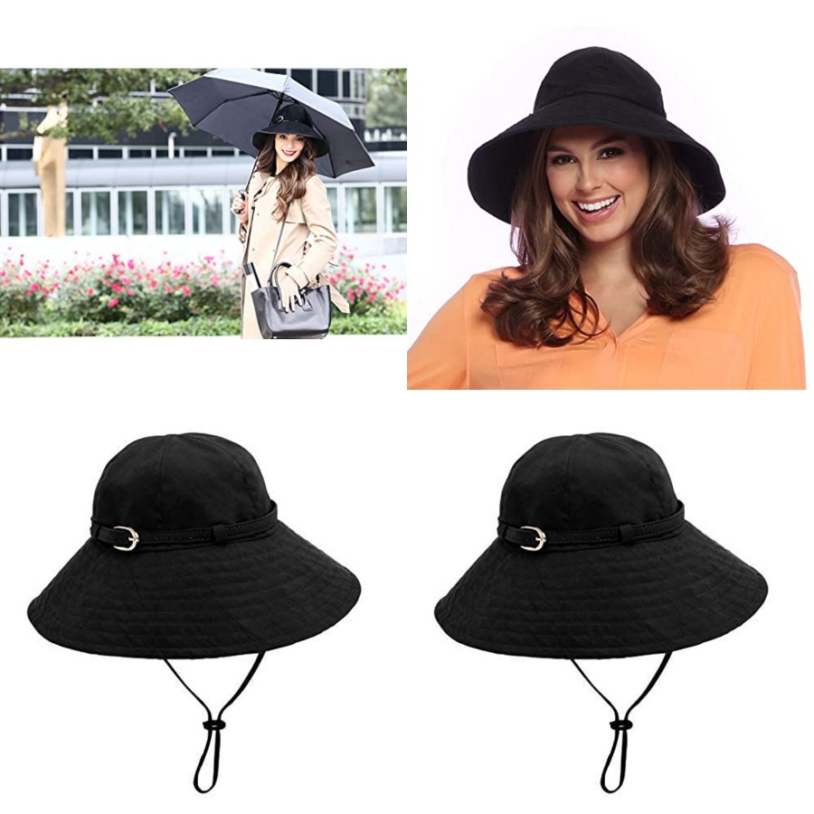 Bucket Hat Women - VINRELLA Regen- und Sonnenhut, Regenhüte für