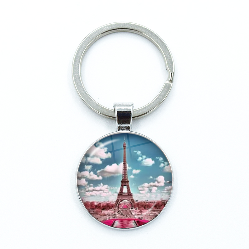 Women'S Fashion Paris - Romantische Paris Eiffelturm Schlüssel anhänger Kunst