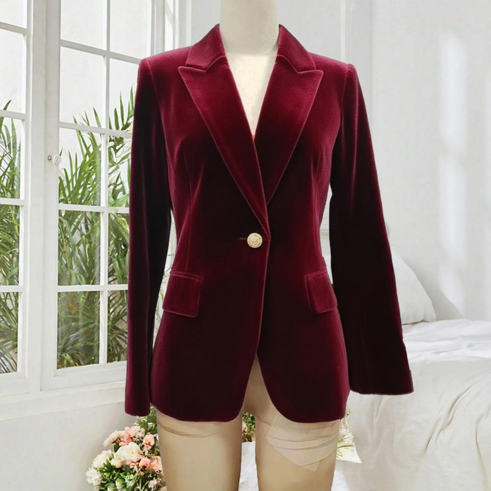 Velvet Blazer Women - Samt-Sakko in Übergröße für Damen, mit