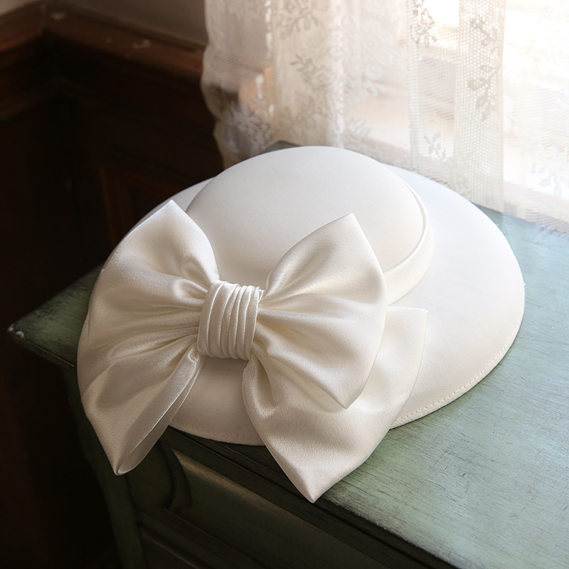 Bucket Hat Women - England-Eimerhut für Damen mit großer Schleife,