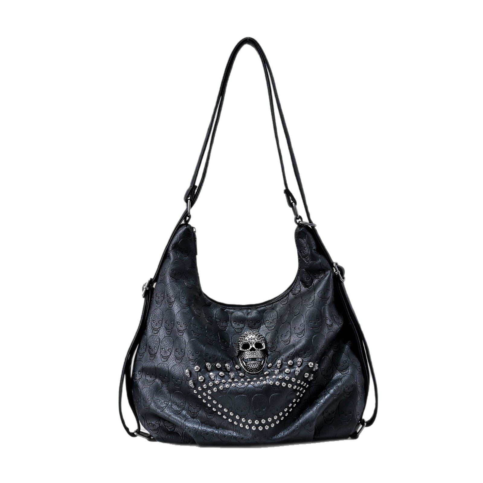 Women'S Fashion Backpack - Damen Punk Totenkopf Schultertasche Gothic Crossbody