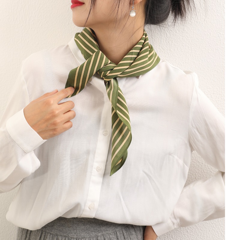 Streifen druck 100% Seide Hals – Women'S Fashion Hats Bewertung und Preis