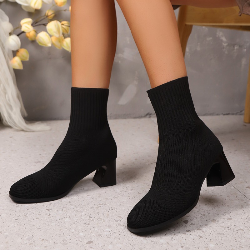 Damen Stiefeletten Strickabsat – Women Fashion Model Bewertung und Preis