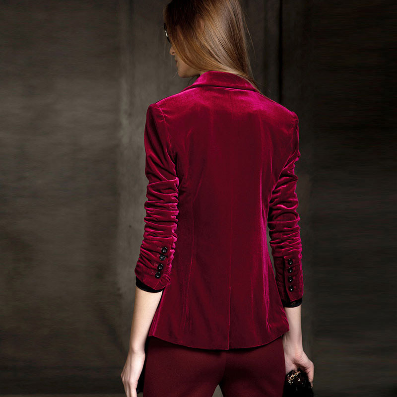 Neue Ankunft Hohe Qualität Chi – Velvet Blazer Women Bewertung und Preis