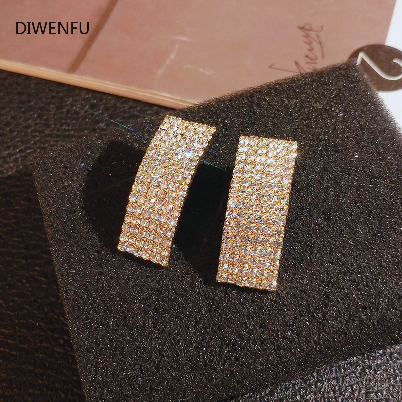 14K Gelb Gold Diamant Stud Ohr – Women'S Fashion Paris Bewertung und Preis