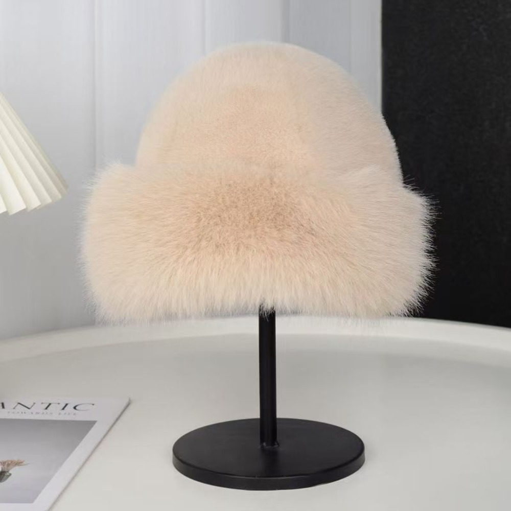 Neuer warmer, flauschiger Fell – Bucket Hat Women Bewertung und Preis