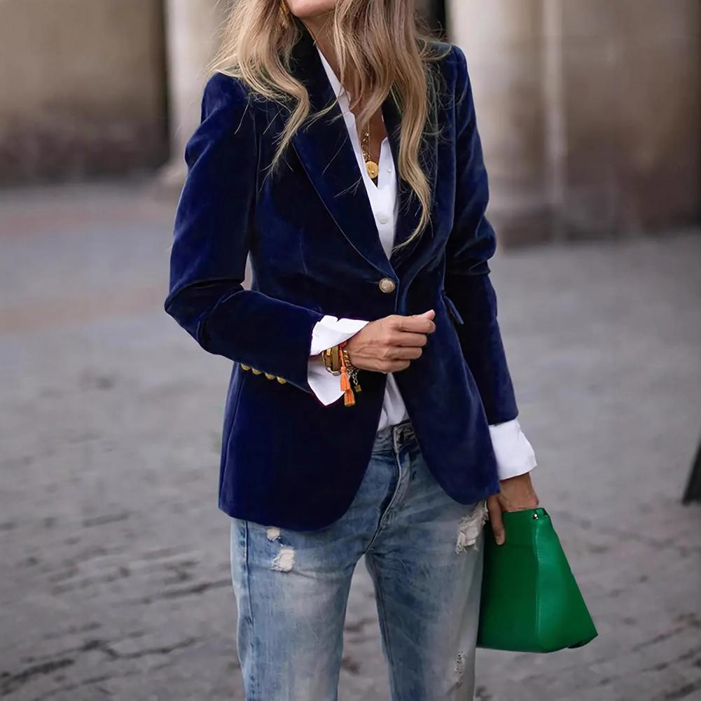 Samt-Sakko in Übergröße für Da – Velvet Blazer Women Bewertung und Preis