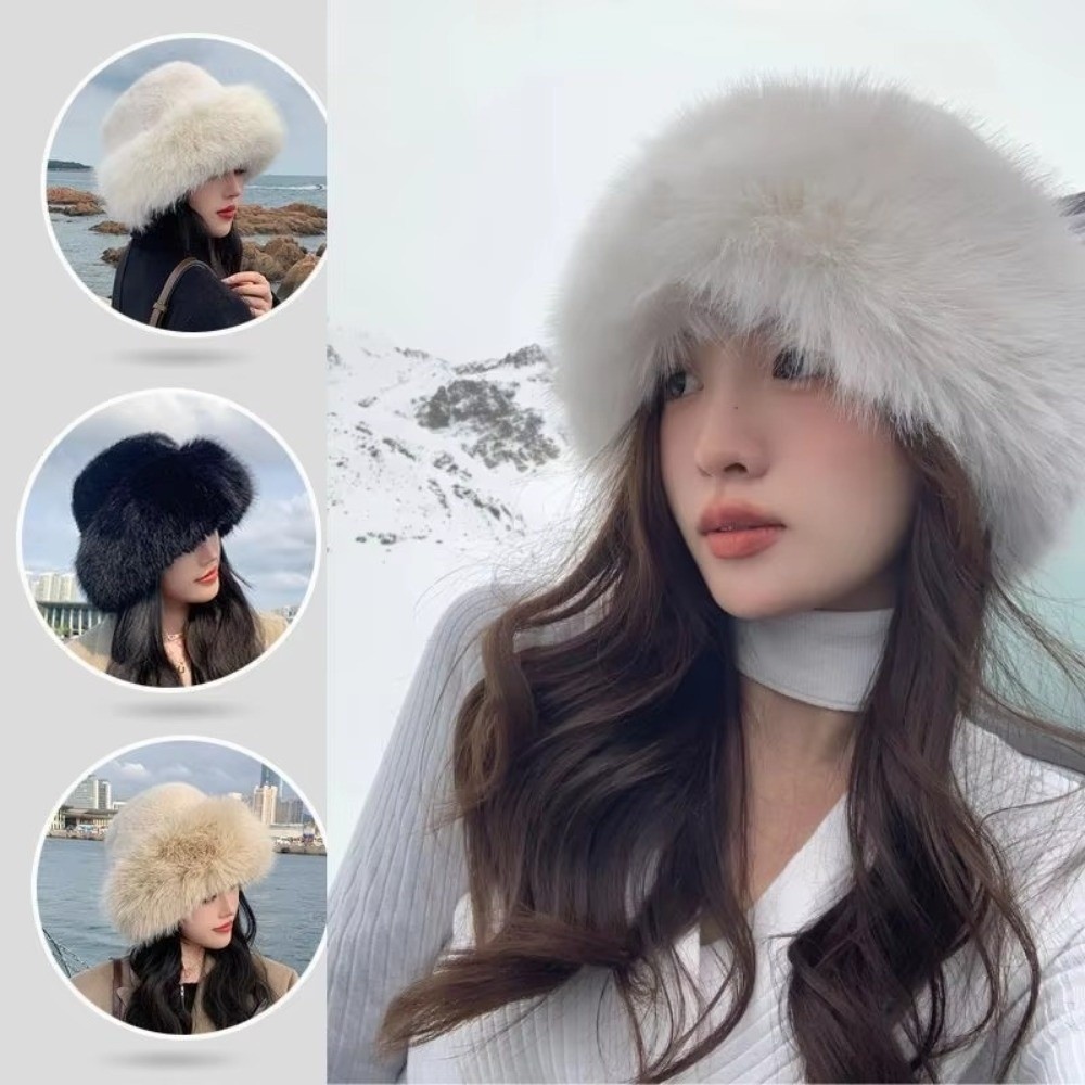 Neue Flauschige Pelz Winter Hu – Bucket Hat Women Bewertung und Preis