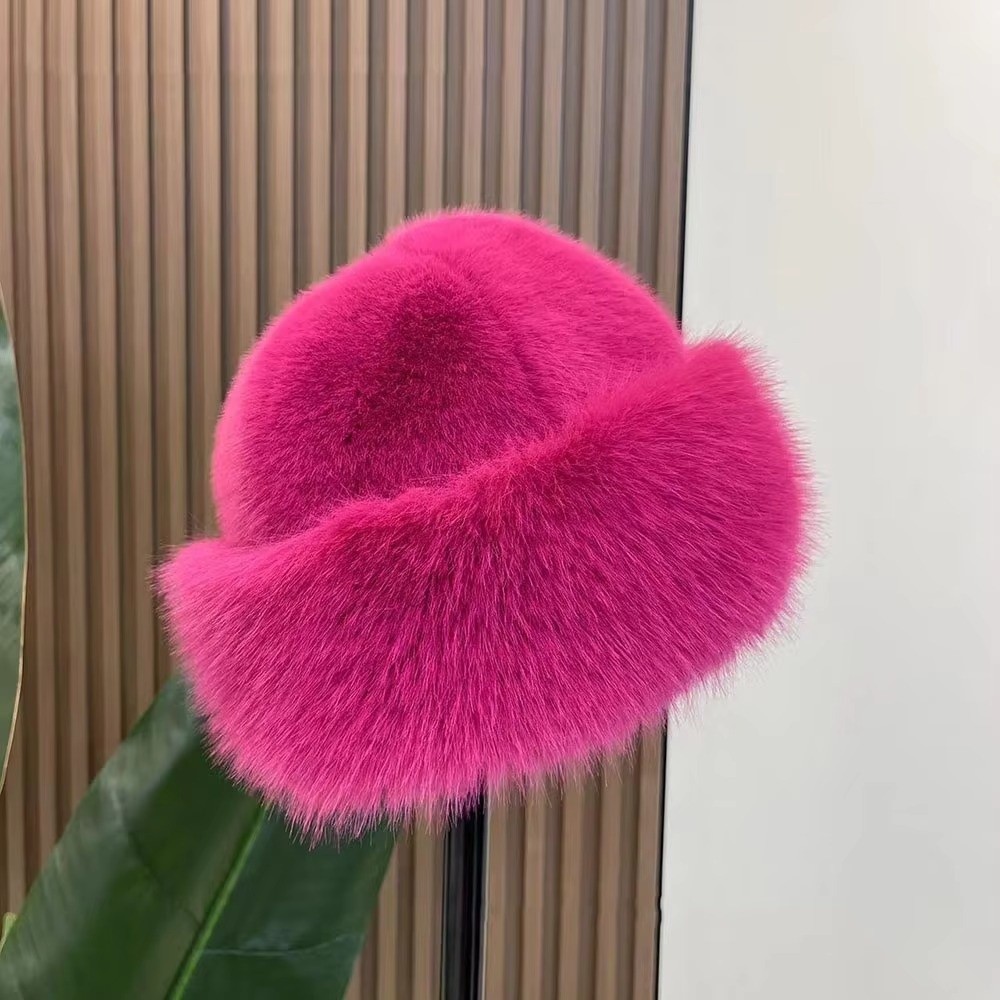 Neue Flauschige Pelz Winter Hu – Bucket Hat Women Bewertung und Preis