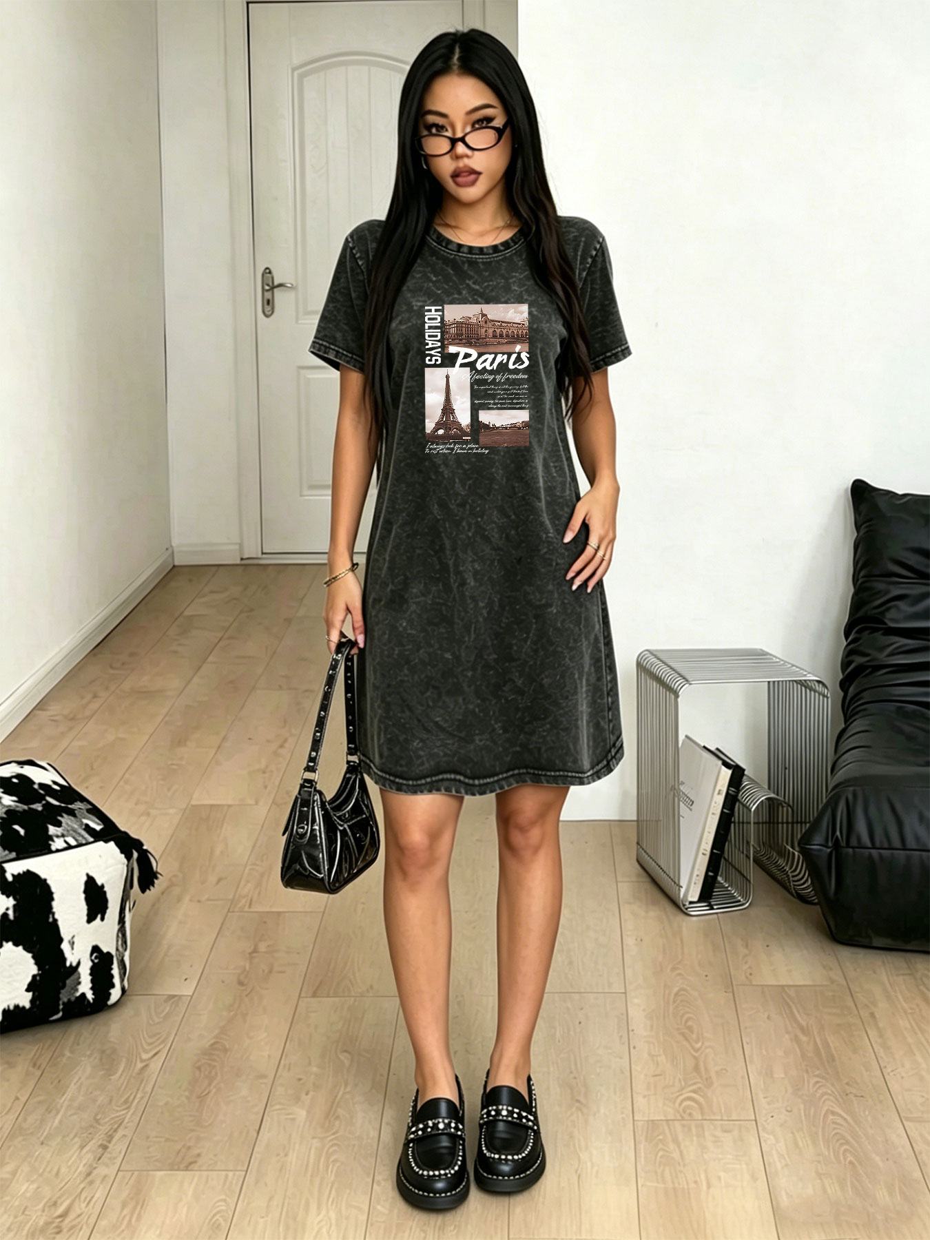 Damen-T-Shirt-Kleid im Vintage – Women'S Fashion Paris Bewertung und Preis