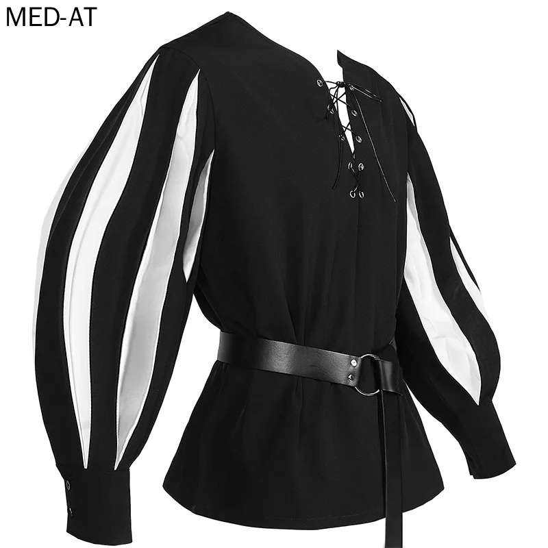 Herren Mittelalter Cosplay Hal – Belted Shirt Dress Bewertung und Preis