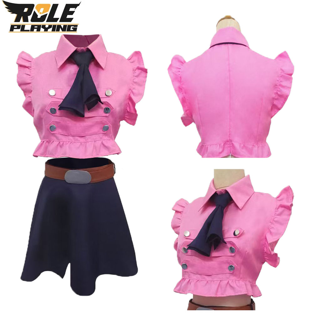 Elizabeth Liones Cosplay-Kostü – Belted Shirt Dress Bewertung und Preis