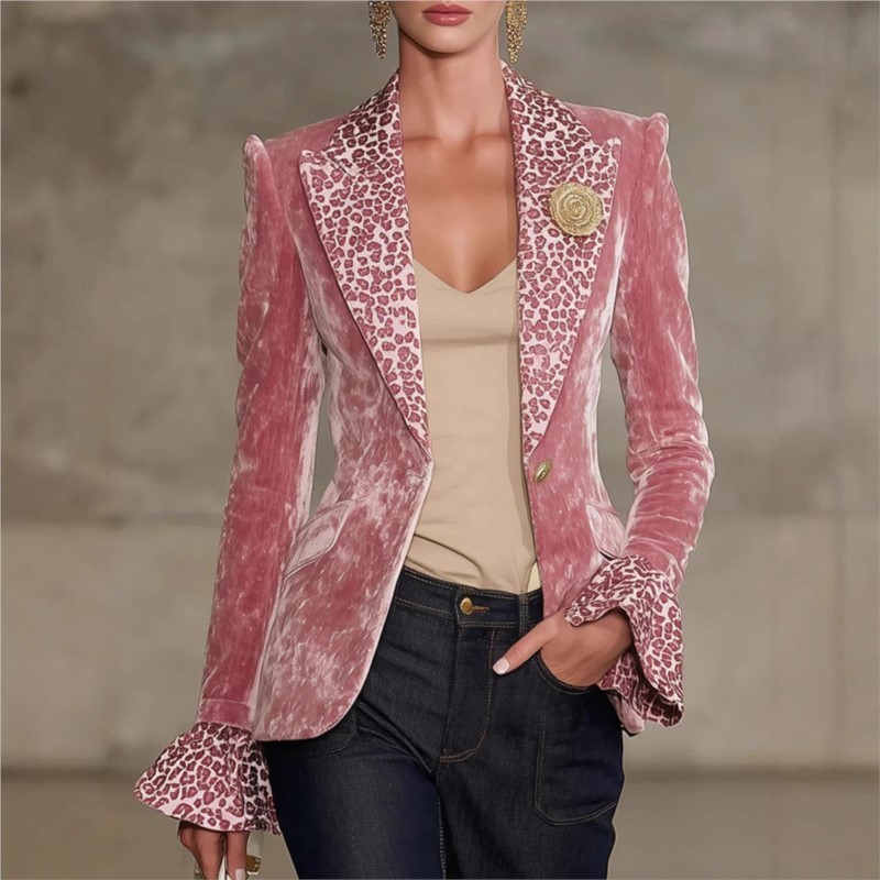 Luxus Einfarbig Samt Blazer Fü – Velvet Blazer Women Bewertung und Preis
