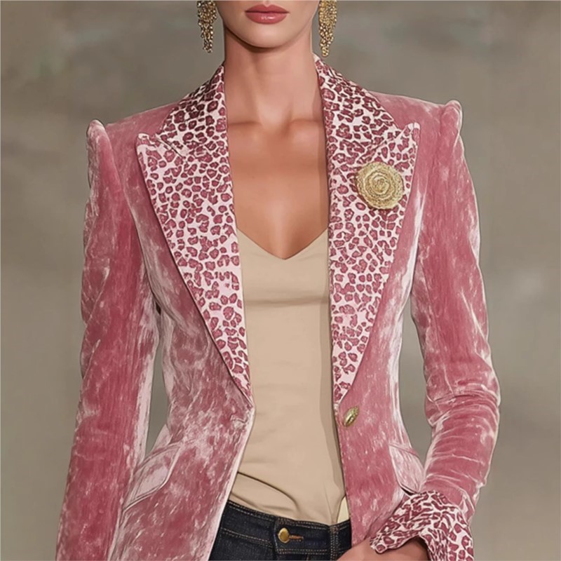 Luxus Einfarbig Samt Blazer Fü – Velvet Blazer Women Bewertung und Preis