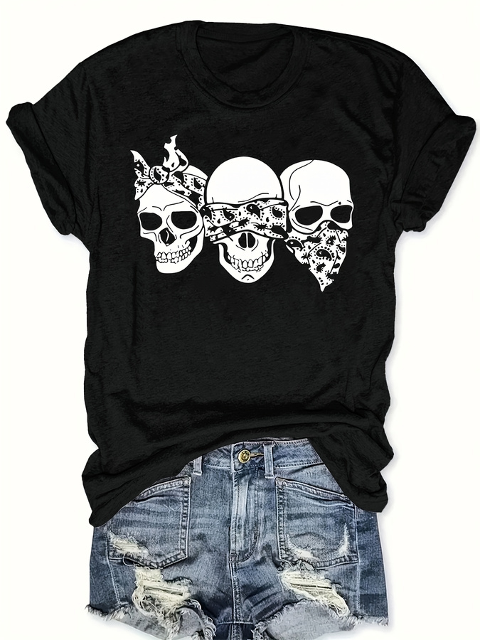 Happy Cartoon Skull T-Shirt, l – Women'S Fashion Trends Summer 2025 Bewertung und Preis